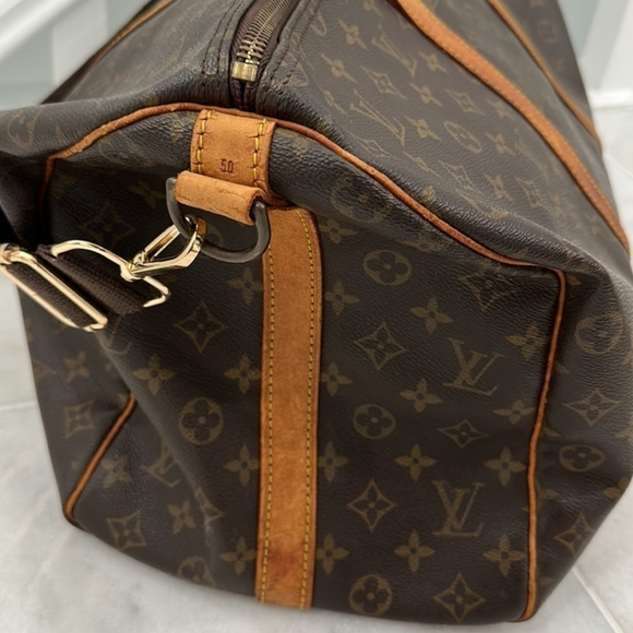 π€ Louis Vuitton Brown Monogram Keepall Duffel Bag Pre-owned - Picture 10 of 15